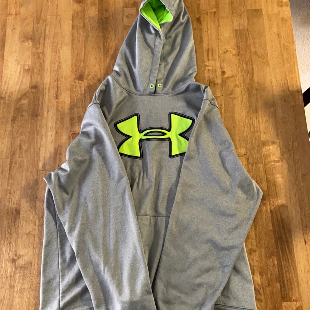 Gray under armor hoodie